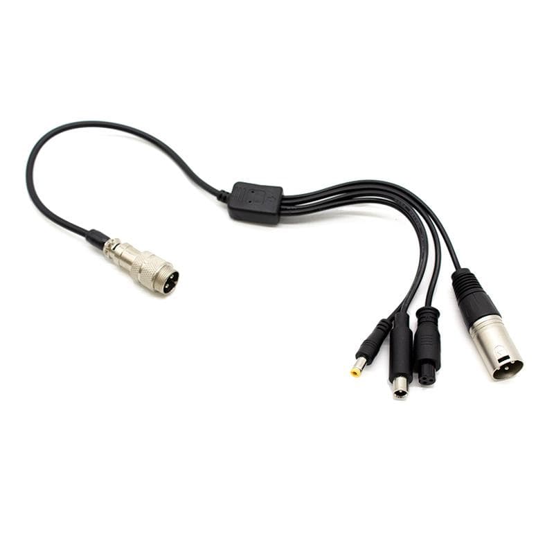 GX16 auf DC/XLR/GX12 Adapter
