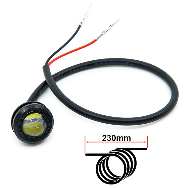 Weißer Adlerauge LED 12-36V für Kukirin G2 Pro