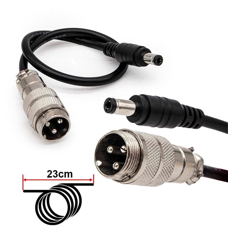 GX16 a DC55x25 Luftadapter