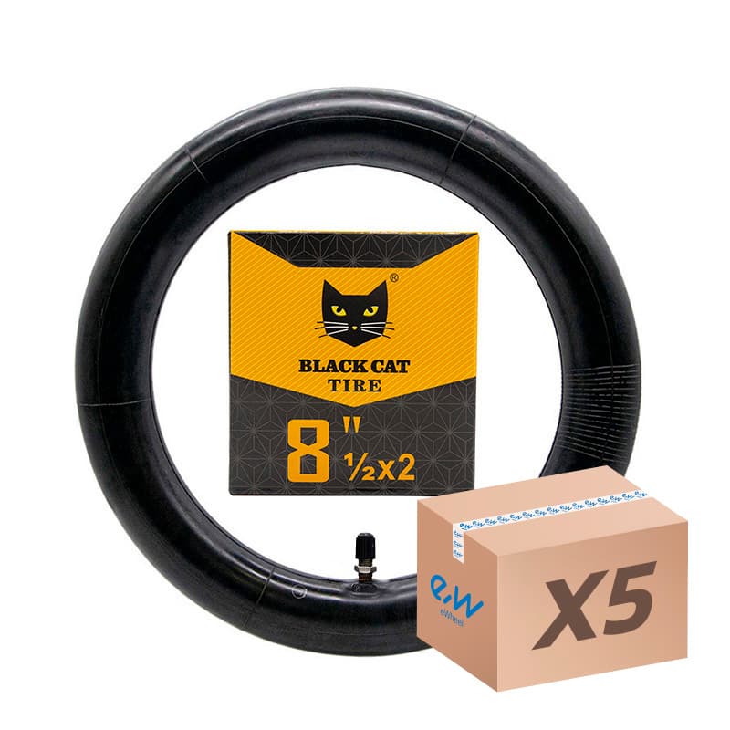 Schlauch 8,5x2 Black Cat - gerade Ventil -5Stk