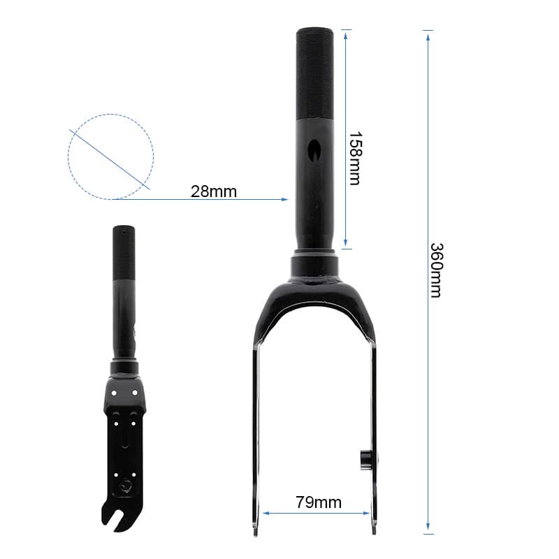 Vorderradgabel des E2 Pro E