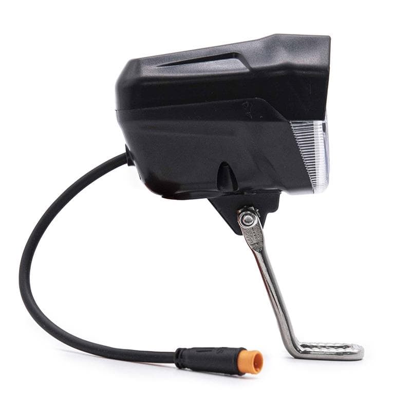 Schwarzes LED-Scheinwerfer mit Hupe 12-72V mit wasserdichtem Stecker