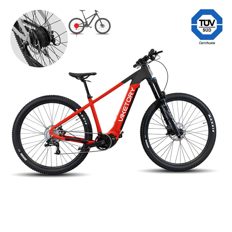 ROKTAR E-Bike MTB Rot/Schwarz