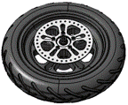 Hinterrad komplett (One)