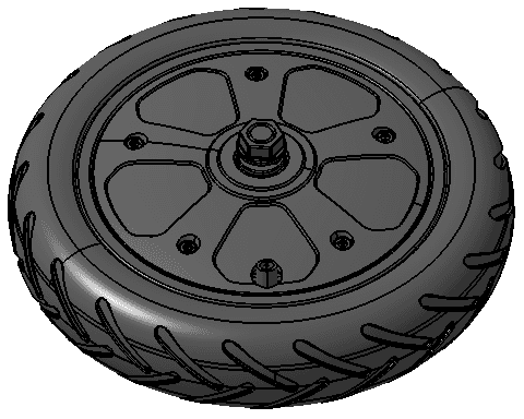 Vorderrad mit Motor 350 Watt (One)