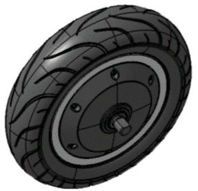 Hinterrad mit Motor 500 Watt (Sirius)