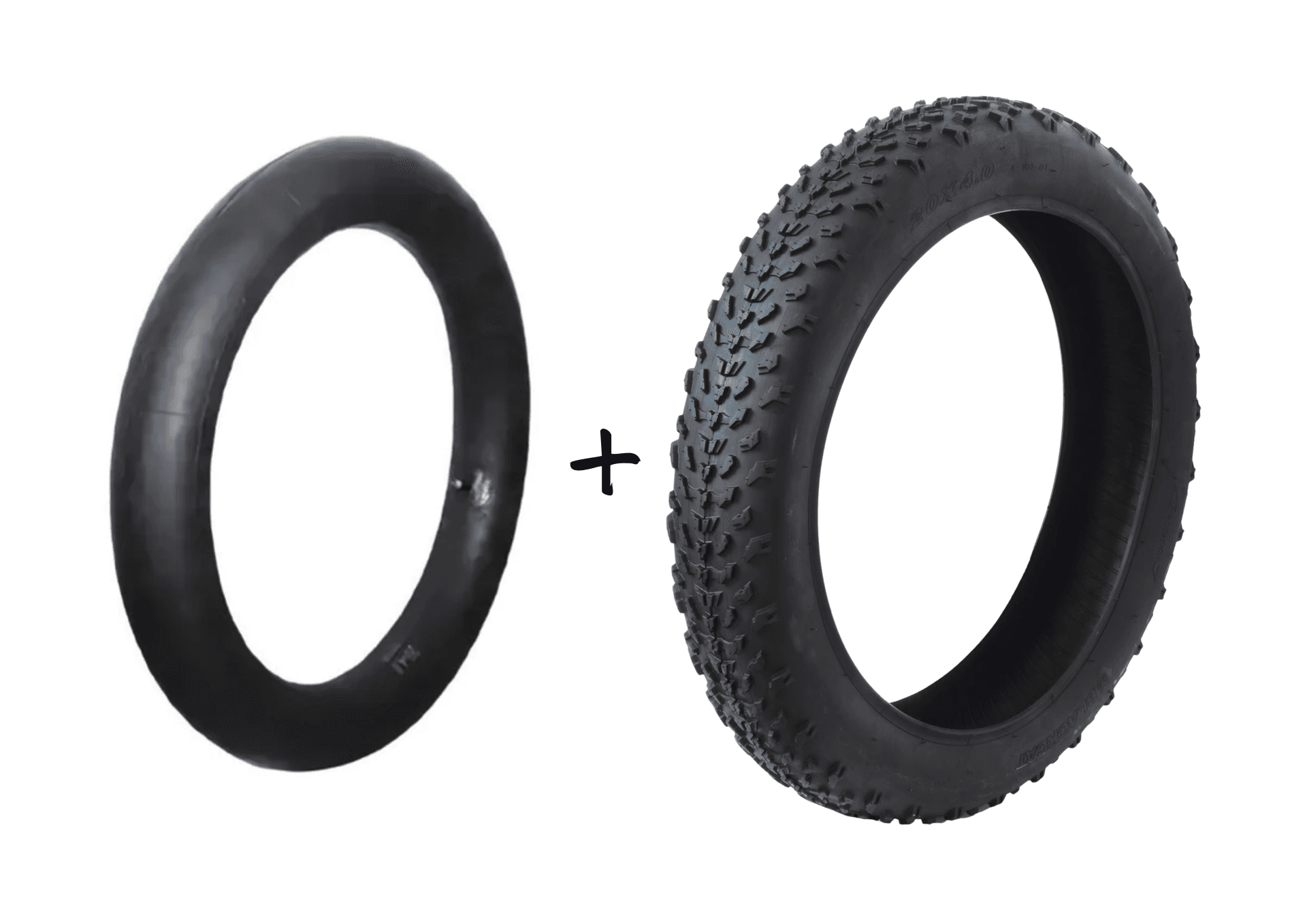 20 x 4.0 Zoll Fatbike Reifen inkl. Schlauch