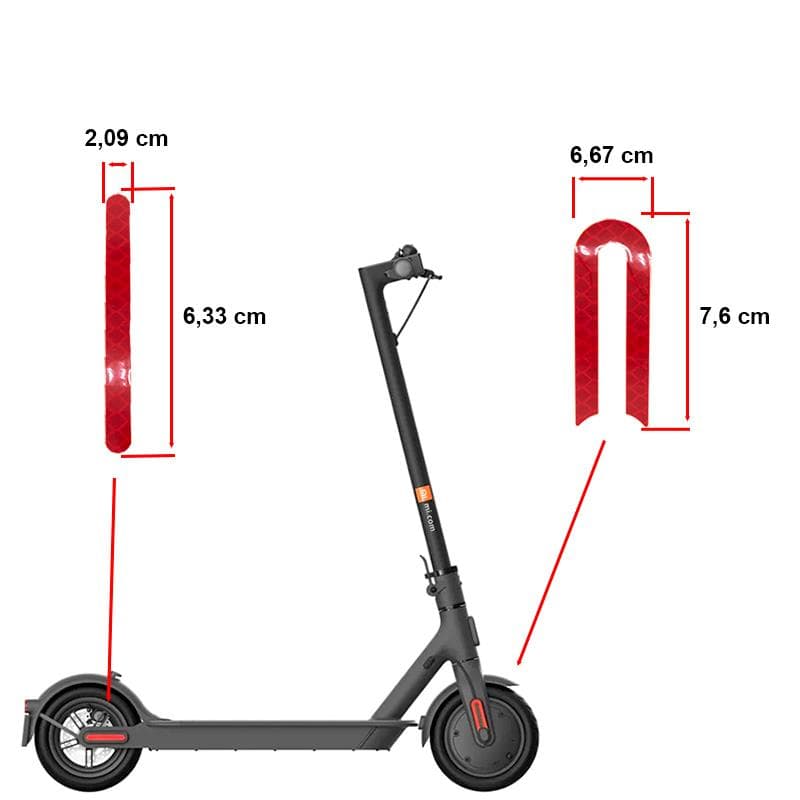 Roter Reflektoraufkleber für Xiaomi Katzenauge - 10 Stk