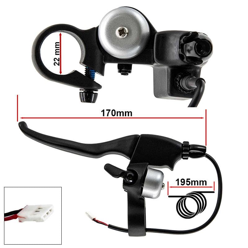 Bremshebel mit Sensor, Spanner und Klingel L für Cecotec Outsider / Bongo Serie A