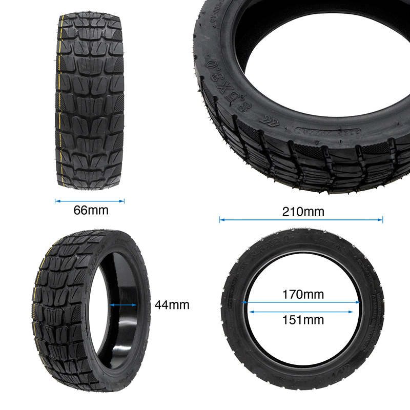 8,5x3 Tubeless Offroad-Reifen - mit GEL EWHEEL RHINOTRACK